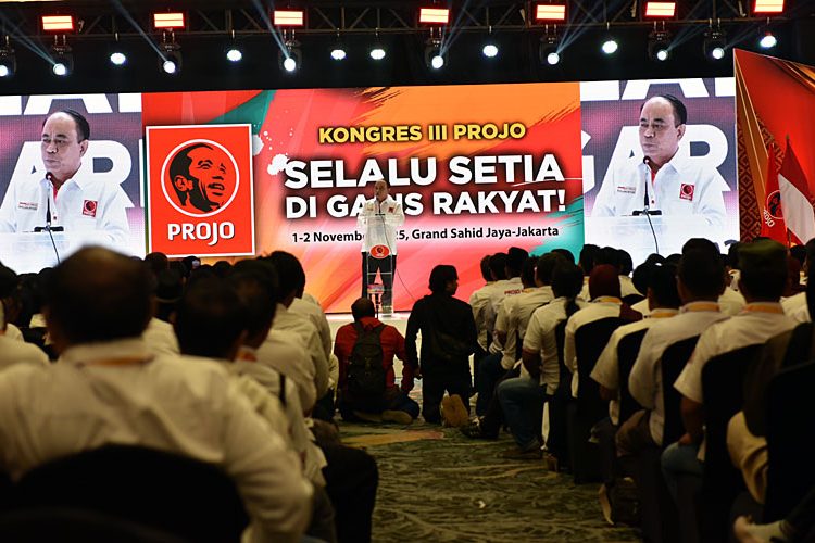 Pembukaan Kongres III Projo di Jakarta