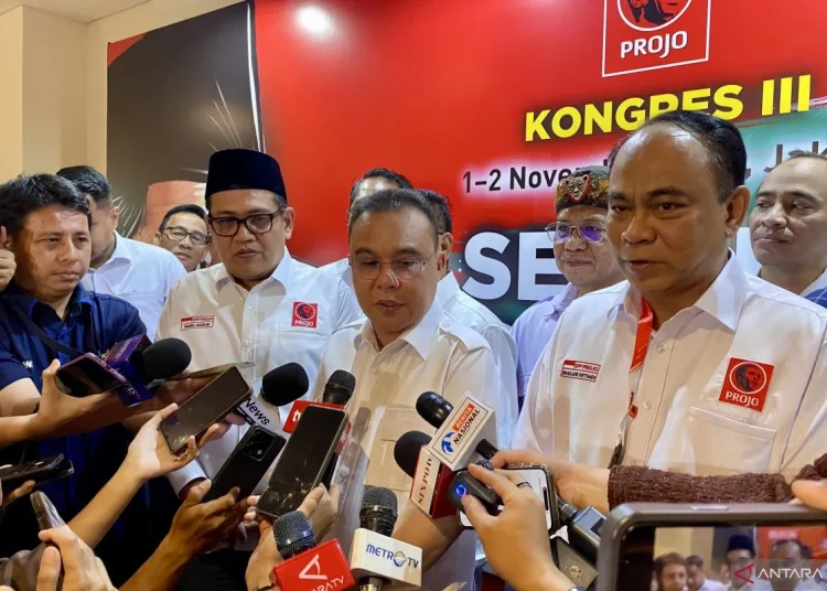 Pembukaan Kongres III Projo di Jakarta