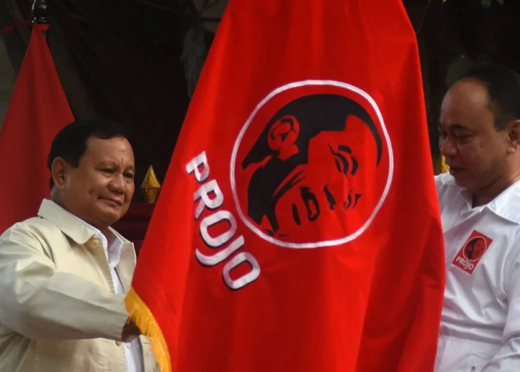 Prabowo Terima Dukungan Sebagai Bacapres dari Relawan Projo