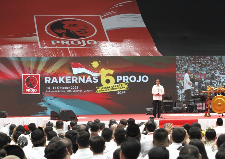 Presiden Jokowi Buka Rakernas VI Projo