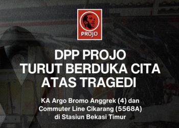Tragedi KA Argo Bromo Anggrek vs KRL di Bekasi Timur, DPP PROJO Sampaikan Duka Cita Mendalam