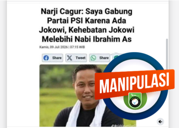 [Tangkal Hoaks] Beredar Konten Manipulasi Narji Sebut Jokowi Lebih Hebat dari Nabi Ibrahim